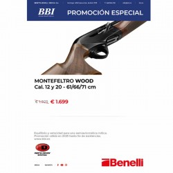 Escopeta Benelli Montefeltro Wood Cal. 20
