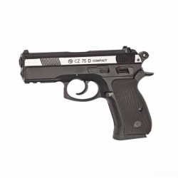 Pistola ASG CZ 75D Compact Duotone corredera metálica - 4,5 mm Co2 Bbs Acero