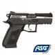 Pistola CZ 75 P-07 DUTY Duetone Blowback ASG - 4,5 mm Co2 Bbs Acero corredera metalica